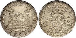 4 Реал Новая Испания (1519 - 1821) Серебро Фердинанд VI  король Испании (1713-1759)