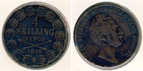 4 Скиллинг Sweden  