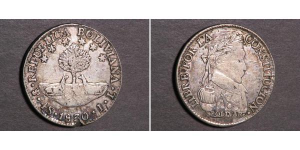 4 Соль Многонациональное Государство Боливия (1825 - ) Серебро 