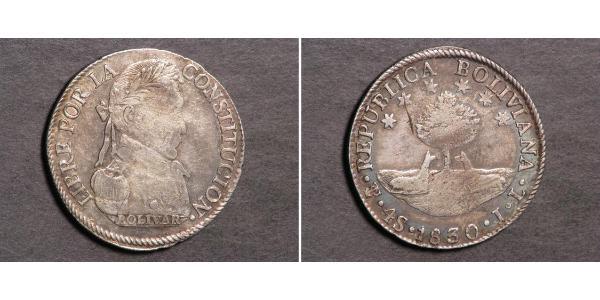 4 Соль Багатонаціональна Держава Болівія  (1825 - ) Срібло 