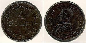 4 Сольдо Папская область (752-1870)  Пий IX (1792- 1878)