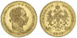 4 Флорин Австро-Венгрия (1867-1918) Золото Франц Иосиф I (1830 - 1916)
