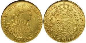 4 Эскудо Новая Гранада (1717 - 1819) Золото Фердинанд VII король Испании (1784-1833)