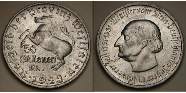 50000000 Mark Germania Alluminio 