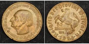 50000000 Марка Германия Латунь 
