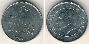 50000 Lira Türkei (1923 - ) Kupfer/Nickel 
