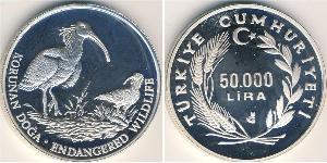 50000 Lira Turkey (1923 - ) Silver 