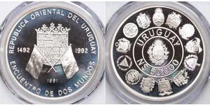 50000 Peso Uruguay Argent 