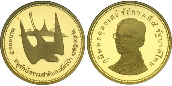 5000 Baht Thaïlande Or 