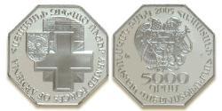 5000 Dram Arménie (1991 - ) Argent 