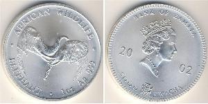 5000 Kwacha Zambia (1964 - ) Argento Elisabetta II (1926-2022)