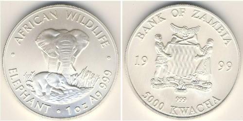 5000 Kwacha Zambia (1964 - ) Plata 