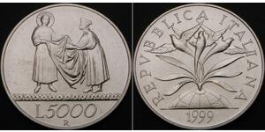 5000 Lira Italia Plata 