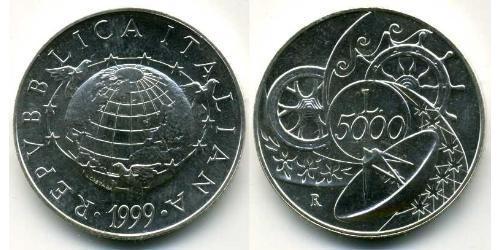 5000 Lira Italy Silver 