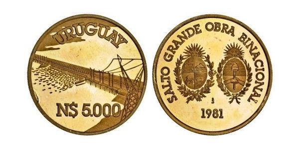 5000 Peso Uruguay 金 