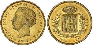 5000 Reis Kingdom of Portugal (1139-1910) Gold Ludwig I. (Portugal) (1838 - 1889)