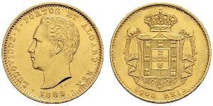 5000 Reis Kingdom of Portugal (1139-1910) Gold Luís I of Portugal (1838 - 1889)