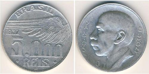 5000 Reis Brasilien Silber 