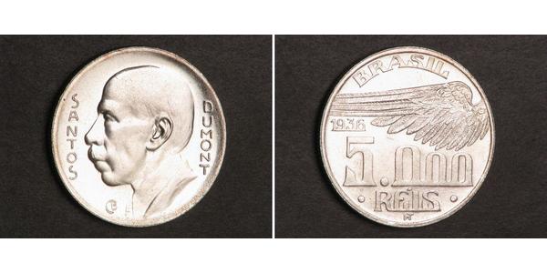 5000 Reis Brazil Silver 