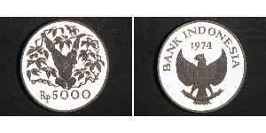 5000 Rupia indonesiana Indonesia Argento 