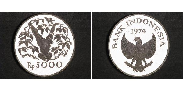 5000 Rupia indonesiana Indonesia Argento 