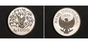 5000 Rupiah Indonesia Silver 