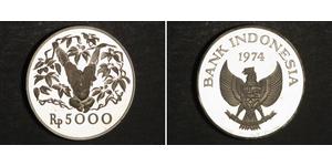 5000 Rupiah Indonesia 銀 