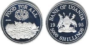 5000 Shilling Uganda Plata 