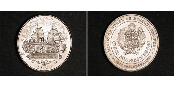 5000 Sol Peru Silber 