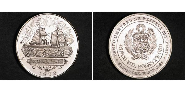 5000 Sol Peru Silver 