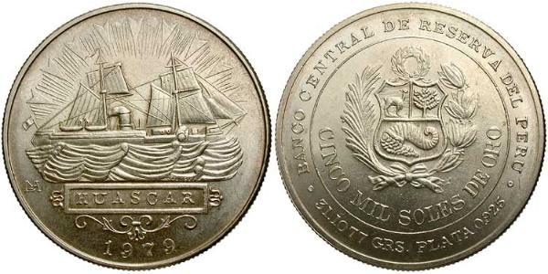 5000 Sol Peru Silver 