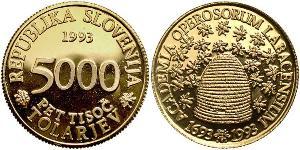 5000 Tolar Eslovenia Oro 