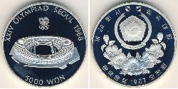5000 Won Südkorea Silber 