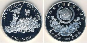 5000 Won Südkorea Silber 