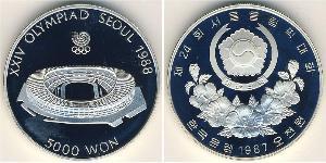 5000 Won South Korea Silver 