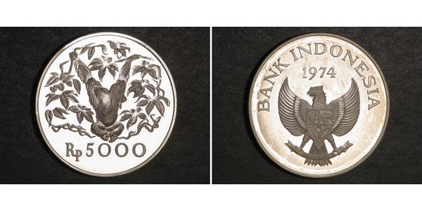 5000 Индонезийская рупия Индонезия Серебро 