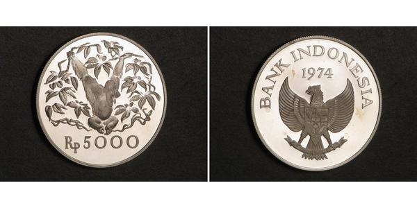 5000 Индонезийская рупия Индонезия Серебро 