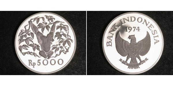 5000 Индонезийская рупия Индонезия Серебро 