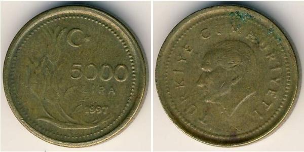 5000 Лира Турция (1923 - )  