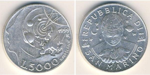 5000 Лира Сан-Марино Серебро 