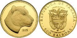 500 Balboa Republic of Panama Gold 