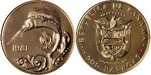 500 Balboa Republic of Panama Gold 