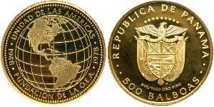 500 Balboa Republic of Panama Gold 