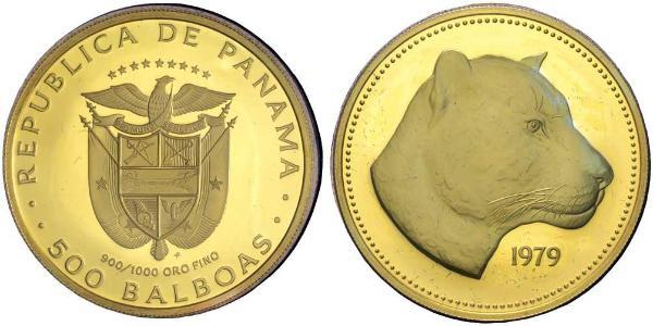 500 Balboa Republic of Panama Gold 