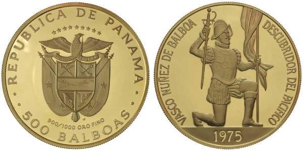 500 Balboa Panamá Oro Vasco Núñez de Balboa (1475 – 1519)