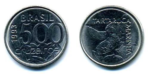 500 Cruzeiro Brasile Acciaio/Nichel 
