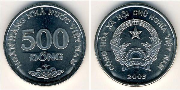 500 Dong Vietnam Nickel/Stahl 