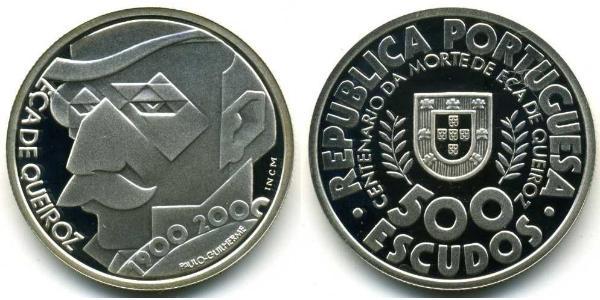 500 Escudo République portugaise (1975 - ) Argent 