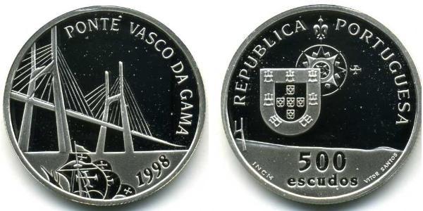 500 Escudo 葡萄牙 銀 