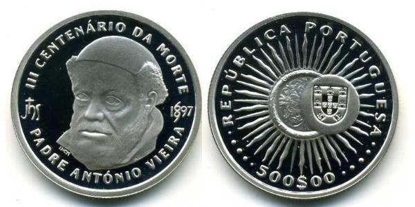 500 Escudo 葡萄牙 銀 